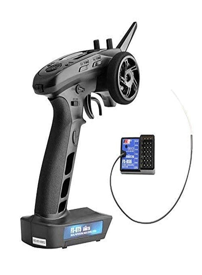 HOBBYMATE Flysky FS GT5 RC Transmitter with FS BS6 Gyro Receiver, 2.4Ghz 6 Channels RC Car Radio Transmitter and Receiver [F.Safe Out of Control Protect, ABS Setting, AFHDS 2A] - Image 3